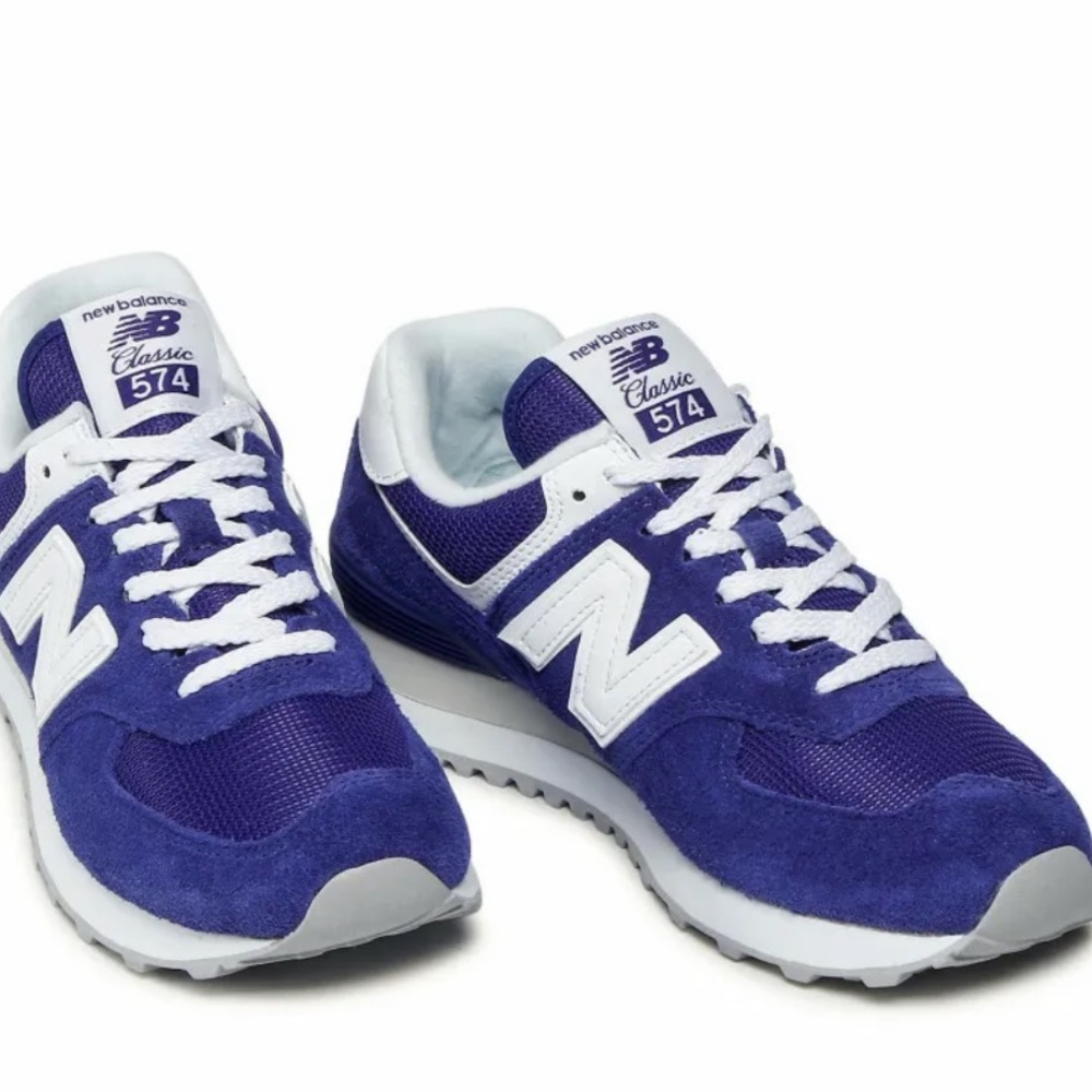 New Balance 574 Navy Blue/ White Women - Lifestyle Shoes Sneakers